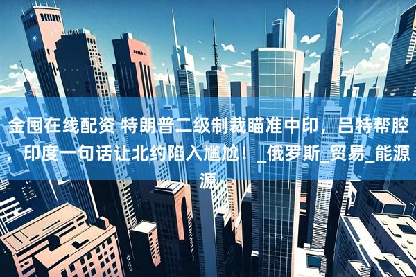 金囤在线配资 特朗普二级制裁瞄准中印，吕特帮腔，印度一句话让北约陷入尴尬！_俄罗斯_贸易_能源