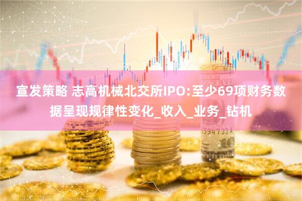 宣发策略 志高机械北交所IPO:至少69项财务数据呈现规律性变化_收入_业务_钻机